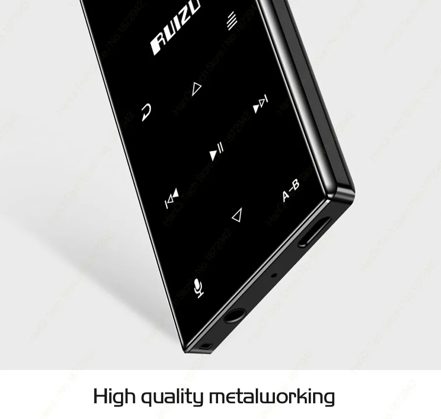 RUIZU D29 Bluetooth MP3 Player Portable Audio 8GB Music Player With Built-in Speaker Support FM,Recording,E-Book,Clock,Pedometer