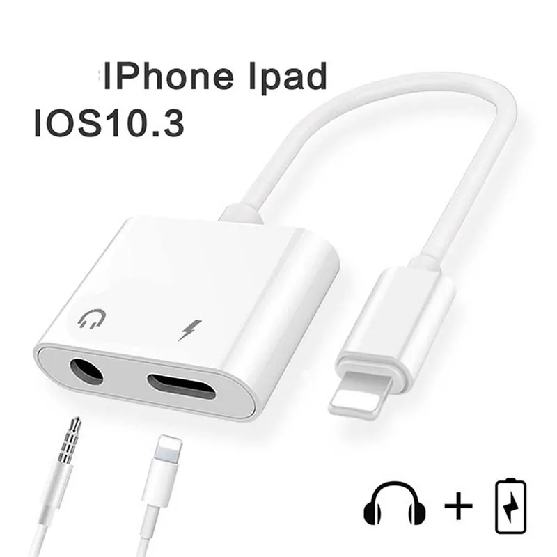 Headphone Adapter CableLightning To 3.5mm Audio Charging Ios12 for iPhone Charger & Headphone Jack for Apple iPhone 7 8 X XR XS Headphone Adapter CableLightning To 3.5mm Audio Charging Ios12 for iPhone Charger & Headphone Jack for Apple iPhone 7 8 X XR XS