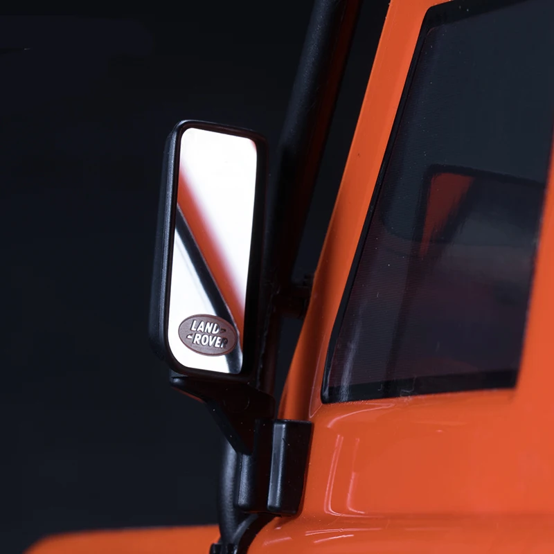 

2PCS Traxxas TRX4 Rearview Mirror Stainless Steel Reflector Rear View Mirrors for Land Rover Defender RC Cars Modified Parts