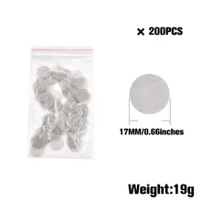 COURNOT 200 шт./лот нержавеющая сталь металл цифровой вапоризатор экран диа. 17 мм используется для испарителя хлыст металлический экран сетчатые фильтры