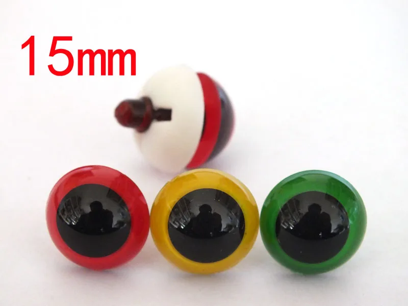 60pcs lot Mixed Color Acrylic Safety Eyes Bears Dolls font b toy b font eyes 15mm