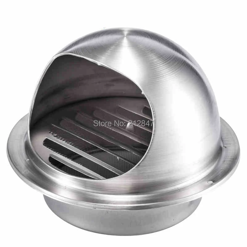 Extractor de de cocina de acero inoxidable 201, ventilador l, rejilla de salida de ventilación con rejilla para de conductos de 100mm de diámetro|Respiraderos| - AliExpress