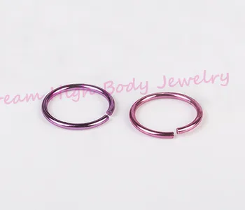 

New Nose Ring Earring Pink 316l Stainless Steel Ear Jewelry 0.8X8MM Fake Lip Stud Gothic Body Piercing for women Nail Titanium