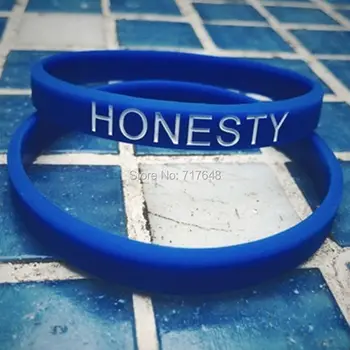 

100pcs Honesty wristband silicone bracelets free shipping by FEDEX