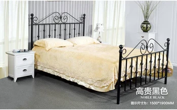 

Modern, wrought iron metal bed, single or double. Width (1 m to 1.8 m) * 2 meters in length, can be customized
