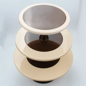 

New High Quality 3 Tier Cake Stand Plastic Wedding Party Cake Decorating Turntable