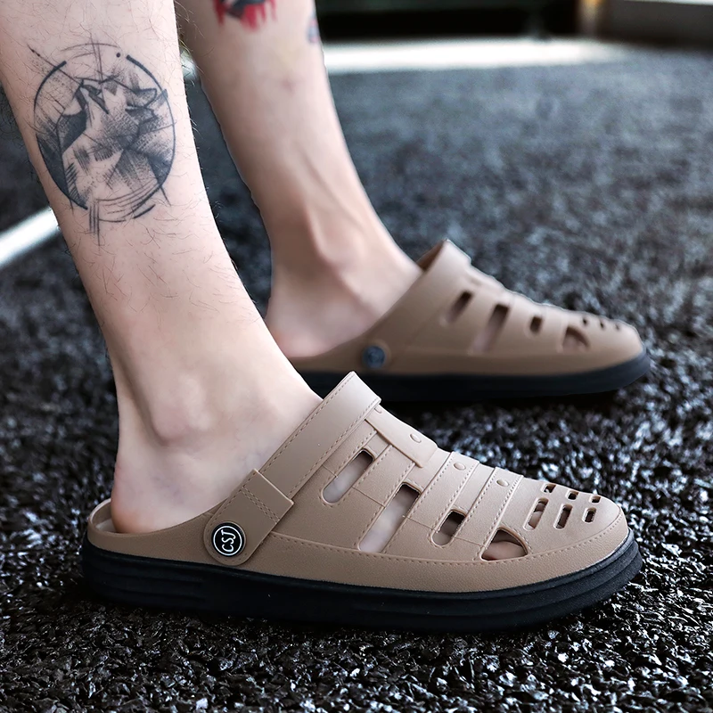 

Hole Shoes Men Shoes Male Sandals Crocse Summer Shoes Sandalias Hombre Slippers Sandalet Clogs Sandles New 2019 Croc Mens Shoes