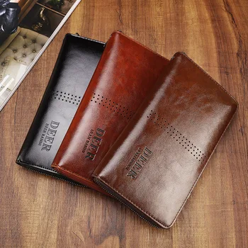 

PU Synthetic Leather Men and Women Wallet Trifold Wallets Fashion Design Brand Purse ID Credit Card Holder Couple Purses