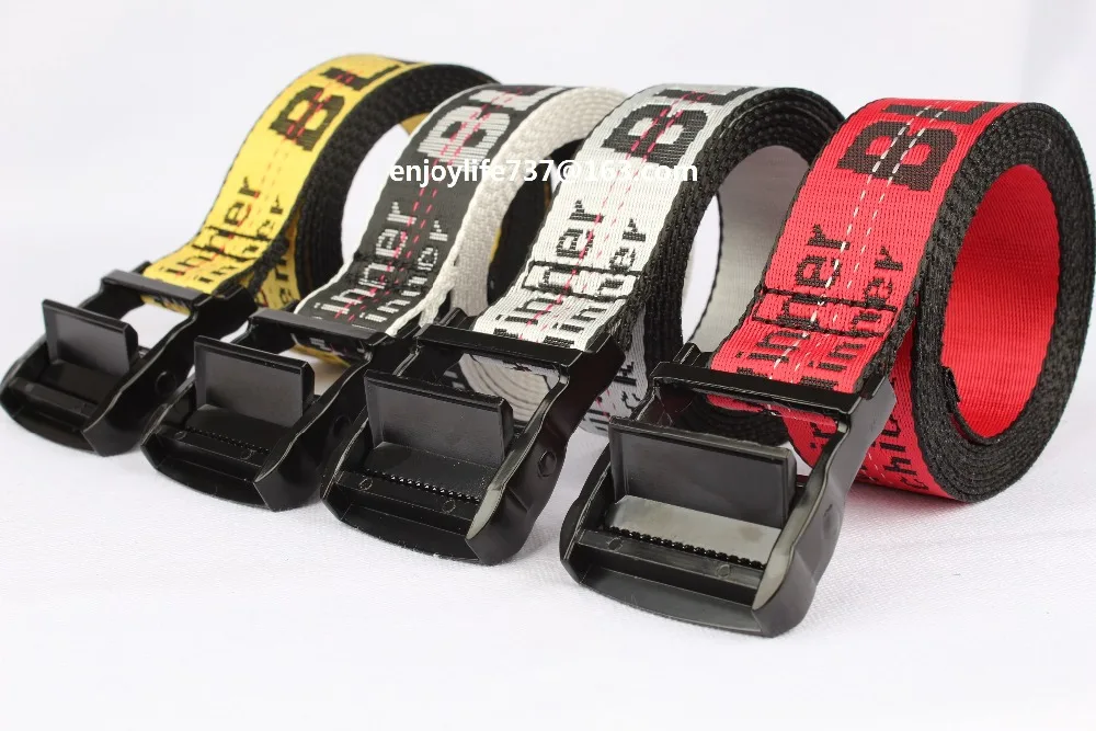 

hot industrial belt club party belt Yellow Street Style Belt 2 Meters long with black Buckle winner winner chicken dinner gift