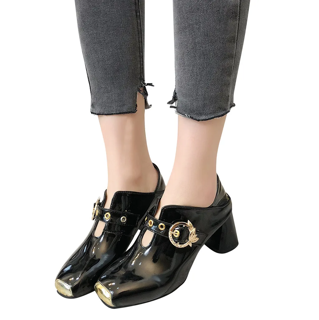 square toe high heel shoes