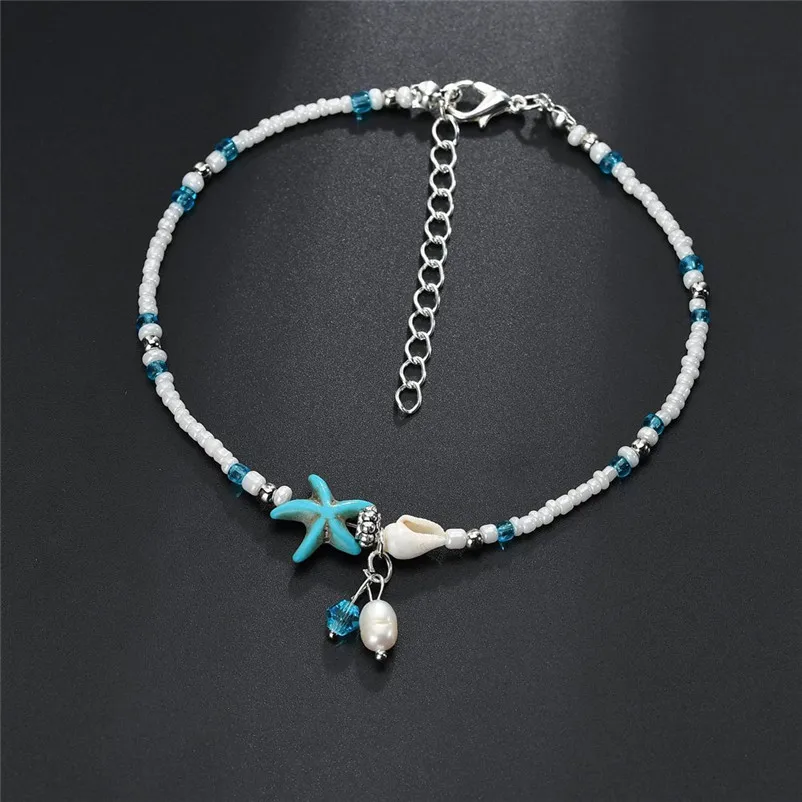 NEW Beads anklets for women Popular Ankle Bracelet Women Anklet Adjustable Chain Foot Jewelry for gift Sandals Pulseras Y03#N (3)