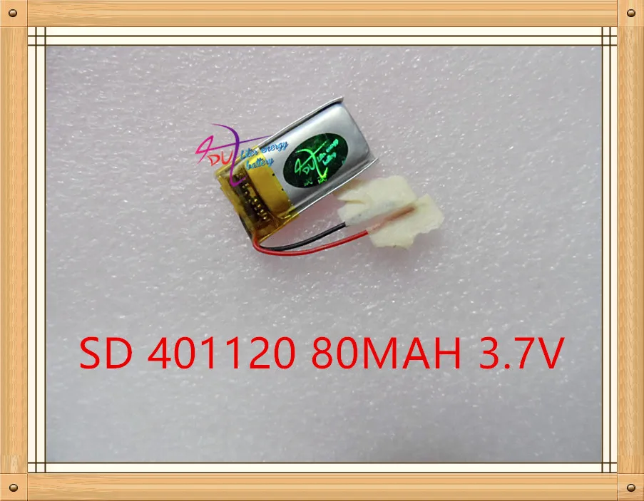 Liter energy battery 3.7V lithium 401120 80mAh post 3D glasses MP3 smart wearable universal self bar | Электроника