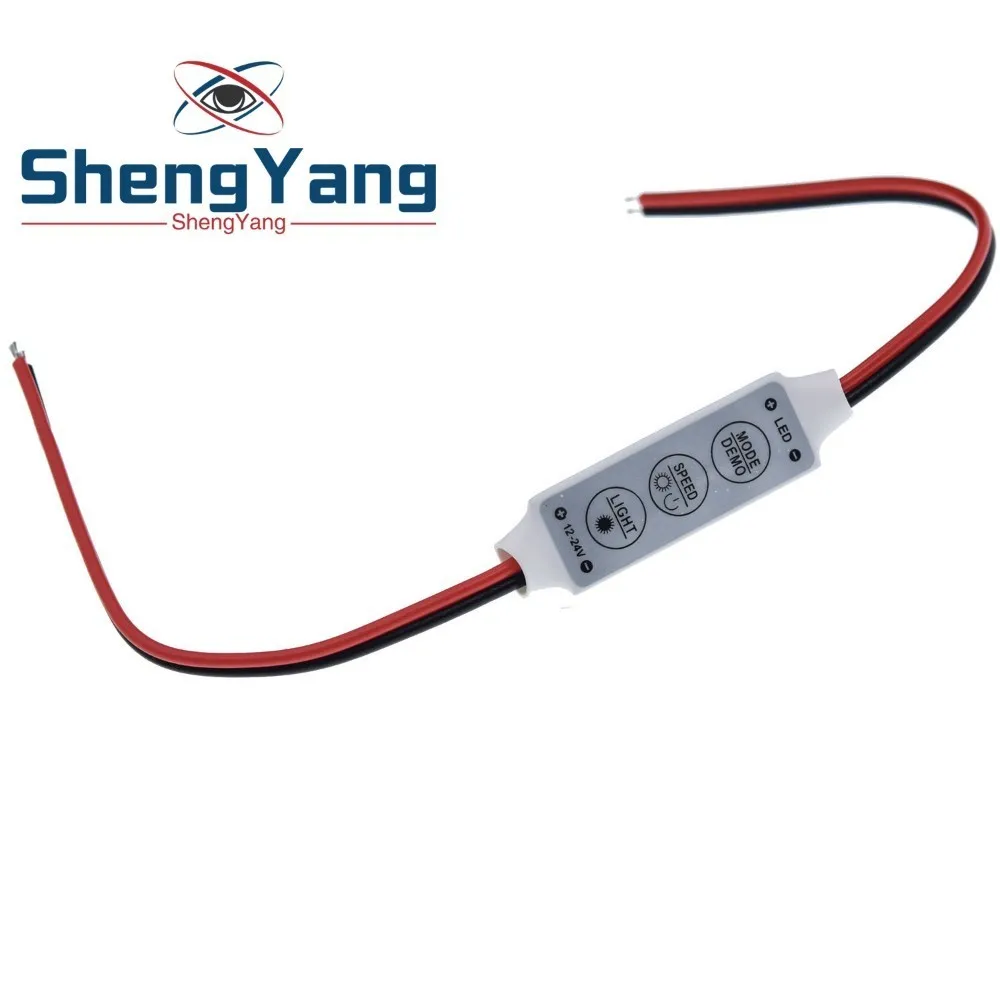 

ShengYang NEW 12V Mini 3 Keys Single Color LED Controller Brightness Dimmer for led 3528 5050 strip light