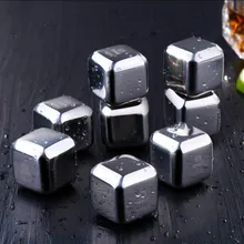 304 Нержавеющая сталь виски кубики льда многоразовые Камни виски Ice Cube ведро водка вино охладитель бар КТВ держатель чиллер инструмент
