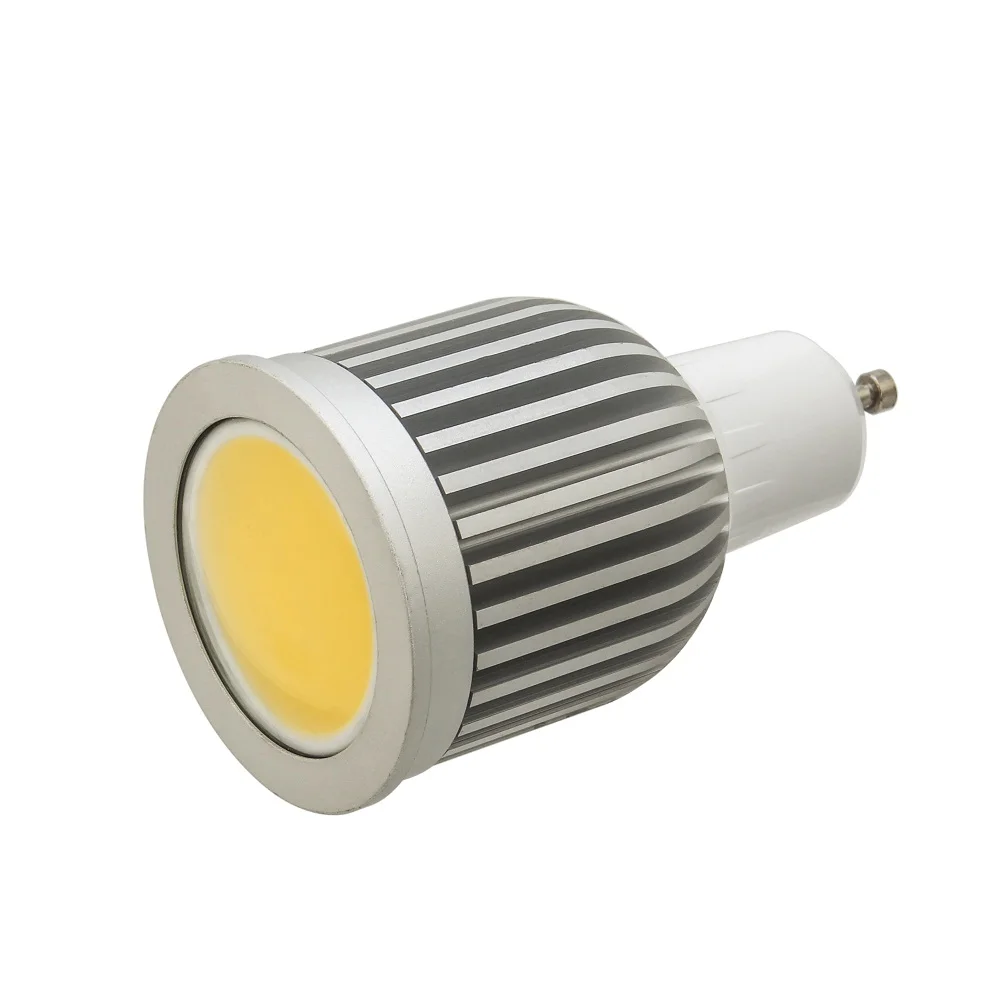 1 шт. GU10 5 Вт/7 Вт/9 Вт COB dimmable Светодиодный точечный светильник лампы теплый
