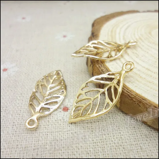 Whole 50pcs Kc Gold Color Charms Leaves Pendant Fit Bracelets Whole 50pcs Kc Gold Color Charms Leaves Pendant Fit Bracelets Necklace Diy Metal Jewelry Making