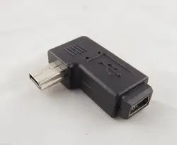 1 шт. USB 2.0 Mini 5 Булавки штекер для Mini 5 Булавки Женский Угловые разъем адаптера