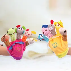 1 шт. Детские Мультяшные плюшевые игрушки Storytelling кукольные перчатки с музыкой родитель-ребенок плюшевые игрушки S7JN
