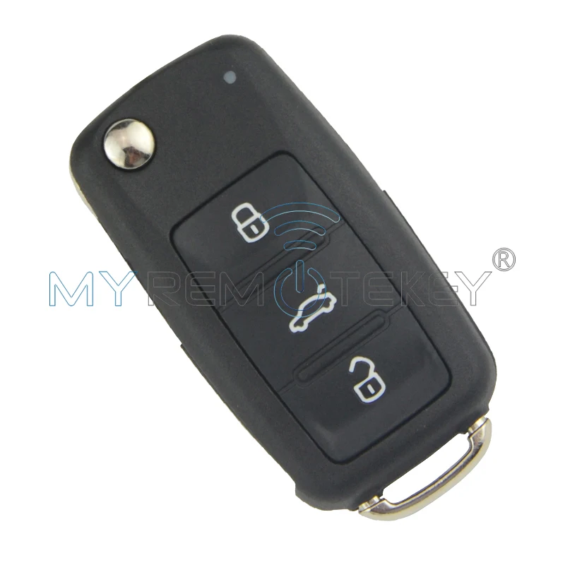repalcement 3 кнопки дистанционного флип ключ 5K0837202AD 434 МГц 48 Чип для VW Passat 202AD складной Автомобильный ключ remtekey