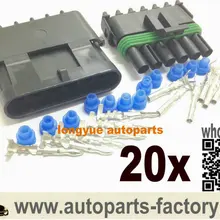 Longyue 20 комплект 6 Pin WeatherPack герметичный подключения Connector Kit o2 Датчик Конектор NEW