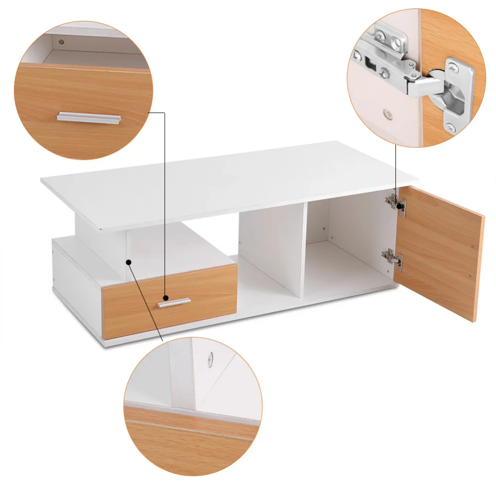 

Clearance Home TV Cabinet Stand Living Room Entertainment Center with Drawer & Storage Bin