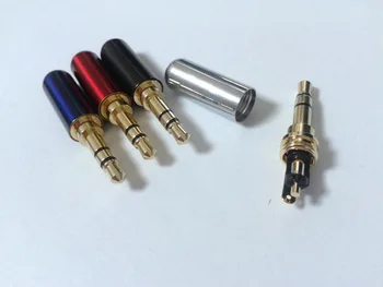 

100pcs high quality Copper Gold Plated Mini 3.5mm Male Stereo Audio soldering DIY