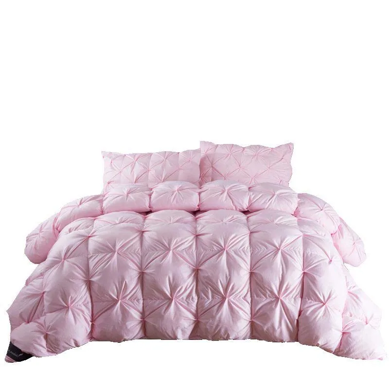 

Chpermore 95 % White Goose Down Comforters/Duvets Autumn Winter 100% Cotton Twisted Cover Bedspreads King Queen Twin Full Size