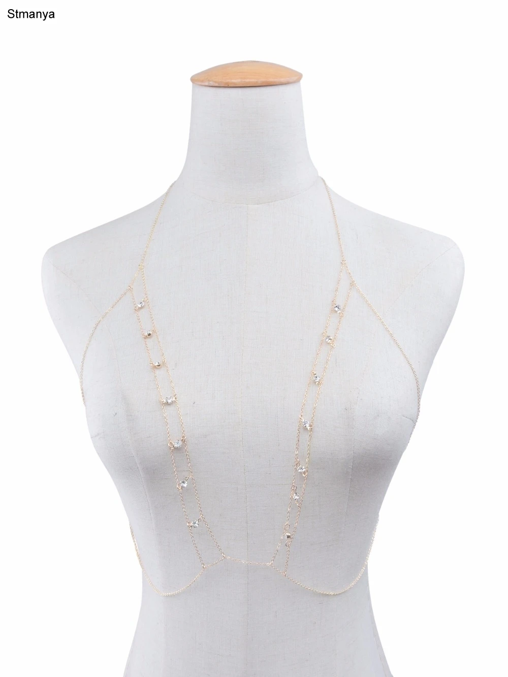 

European cross-border Street clothing accessories simple sexy body with manual chest D0184 clothing chain chain