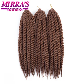 

Mirra's Mirror 12 18 22 Havana Twist Crochet Braids Synthetic Braiding Hair Extensions Mambo Twist High Temperature Fiber Hair
