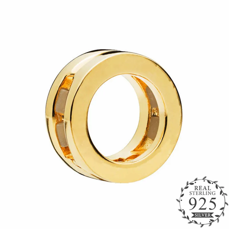 

2018 New Gold Shine Reflexions Logo Clip Charm Fit Original Reflexions Bracelets Charm Silver 925 Original DIY Beads Jewelry.