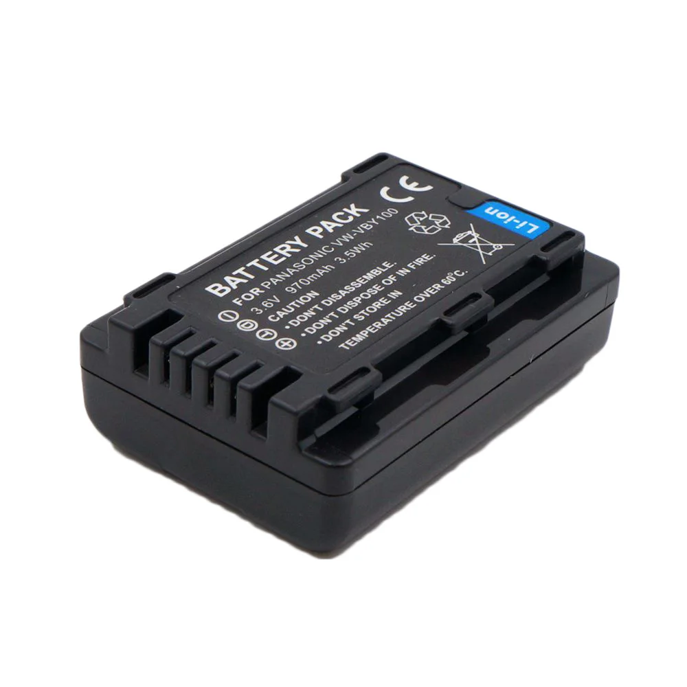WHCYonline 970mAh VW VBY100 Аккумулятор для фотоаппарата Panasonic|camera battery|battery for camerabattery camcorder |