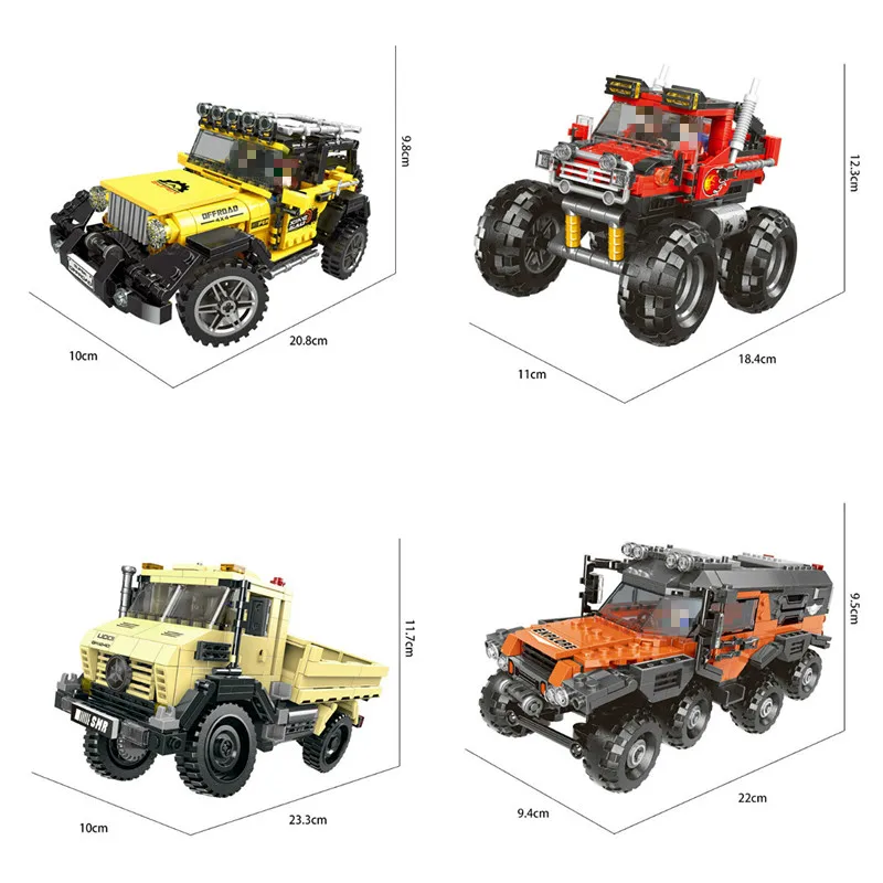 

Technical Car Compatible With New Off Road Super Truck Big Foot All Terrain Vehicle Set Building Blocks Kids Toy
