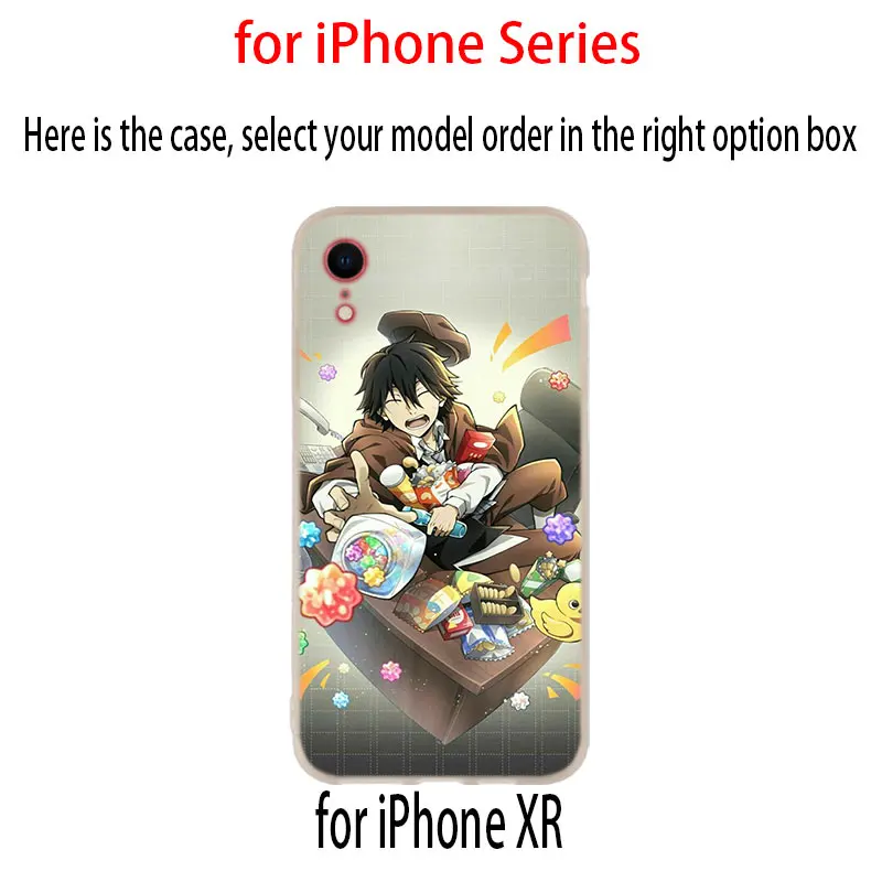 Мягкий чехол для iPhone 11 12 Pro X XS Max XR iphone 8 7 6 Plus 5 5s SE Japan anime bungou stray dogs Dazai Osamu 2020|Бамперы|