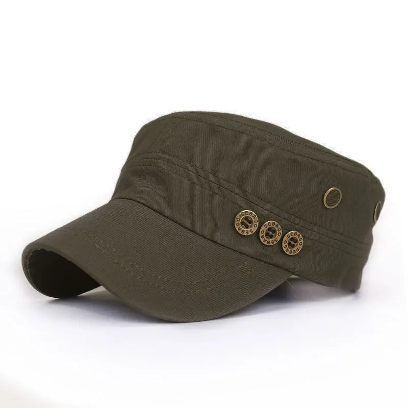 Шапка тактическая армейская шляпа хлопок унисекс плоская крыша грузовые шапки для мужчин женщин бейсболка бренд Gorroas Casquette Cheapu - Цвет: Army Green