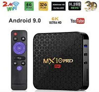 MX10 Pro 6 k 5 шт. Android 9,0 Allwinner H6 Четырехъядерный 4 ГБ 32 ГБ 64 Гб 2,4 г WiFi USB3.0 Поддержка 6 K * 4 K H.265 Смарт медиаплеер 5 шт