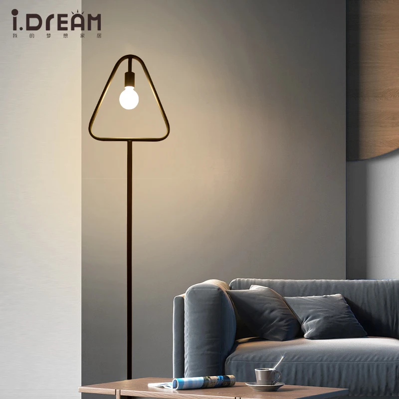 

Modern Floor Lamp wooden iron E27 Socket Floor Lamp Hotel Bedside Lamp Living Room Decoration Modern Floor Lamp