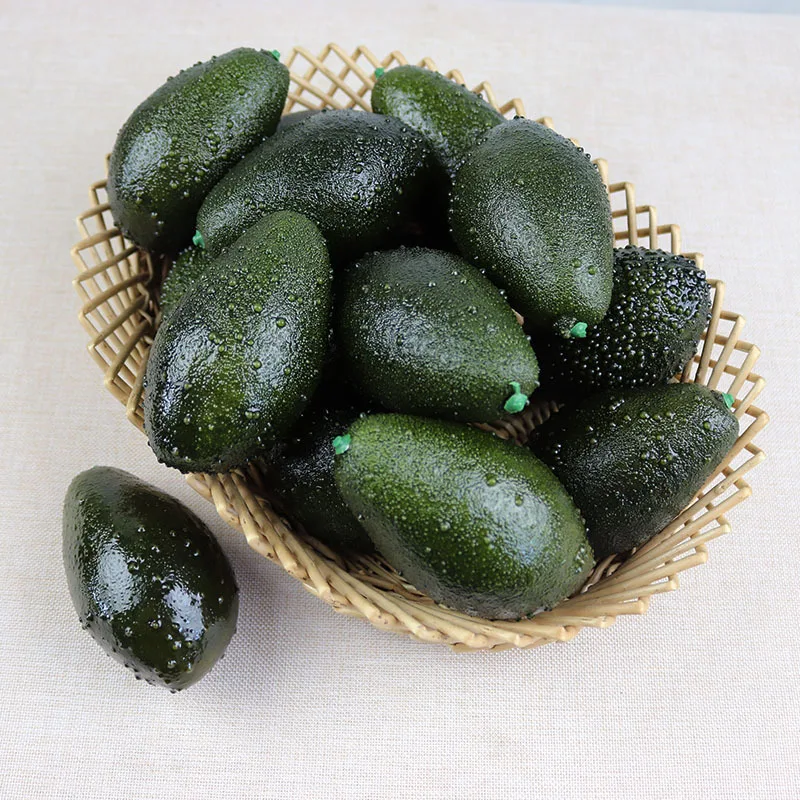 

Fake Avocado aritificial fruit simulation food Window supermarket shopping mall display photography props