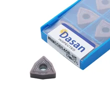 10PCS WNMG080404 HS Carbide Turning inserts WNMG080408 High Quality Blade CNC Lathe Tools External Turning Tool for MWLNR Holder 10PCS WNMG080404 HS Carbide Turning inserts WNMG080408 High Quality Blade CNC Lathe Tools External Turning Tool for MWLNR Holder