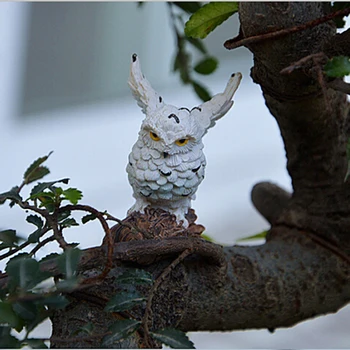 

Landscape Owl Doll Resin Fairy Home Garden DIY Decor Micro Ornaments Decoration
