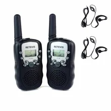 2 шт. Мини Walkie Talkie Радио Дети Retevis РТ-388 RT388 0.5 Вт UHF462-467MHz НАМ Частотный Рация + 2 шт. наушник A7027
