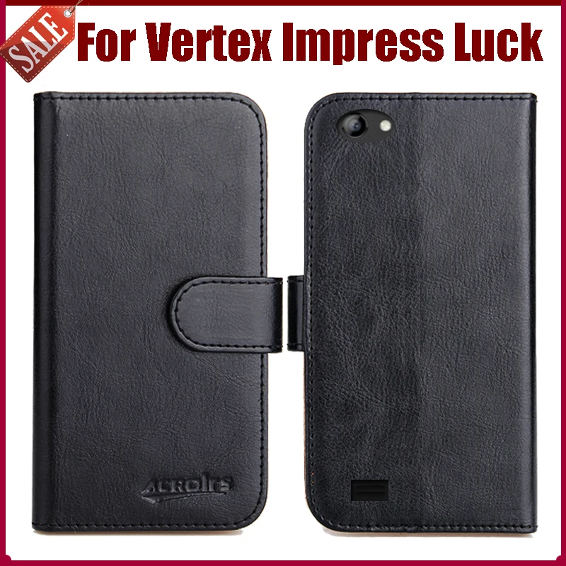

Hot Sale! Vertex Impress Luck Case New Arrival 6 Colors High Quality Flip Leather Protective Cover Case Phone Bag