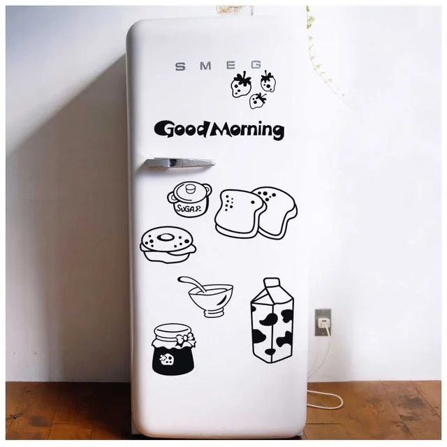 Best Offers Practical Good morning breakfast combination wall decals Warm family dining room kitchen fridge decorative wall stickers Best Offers Practical Good morning breakfast combination wall decals Warm family dining room kitchen fridge decorative wall stickers