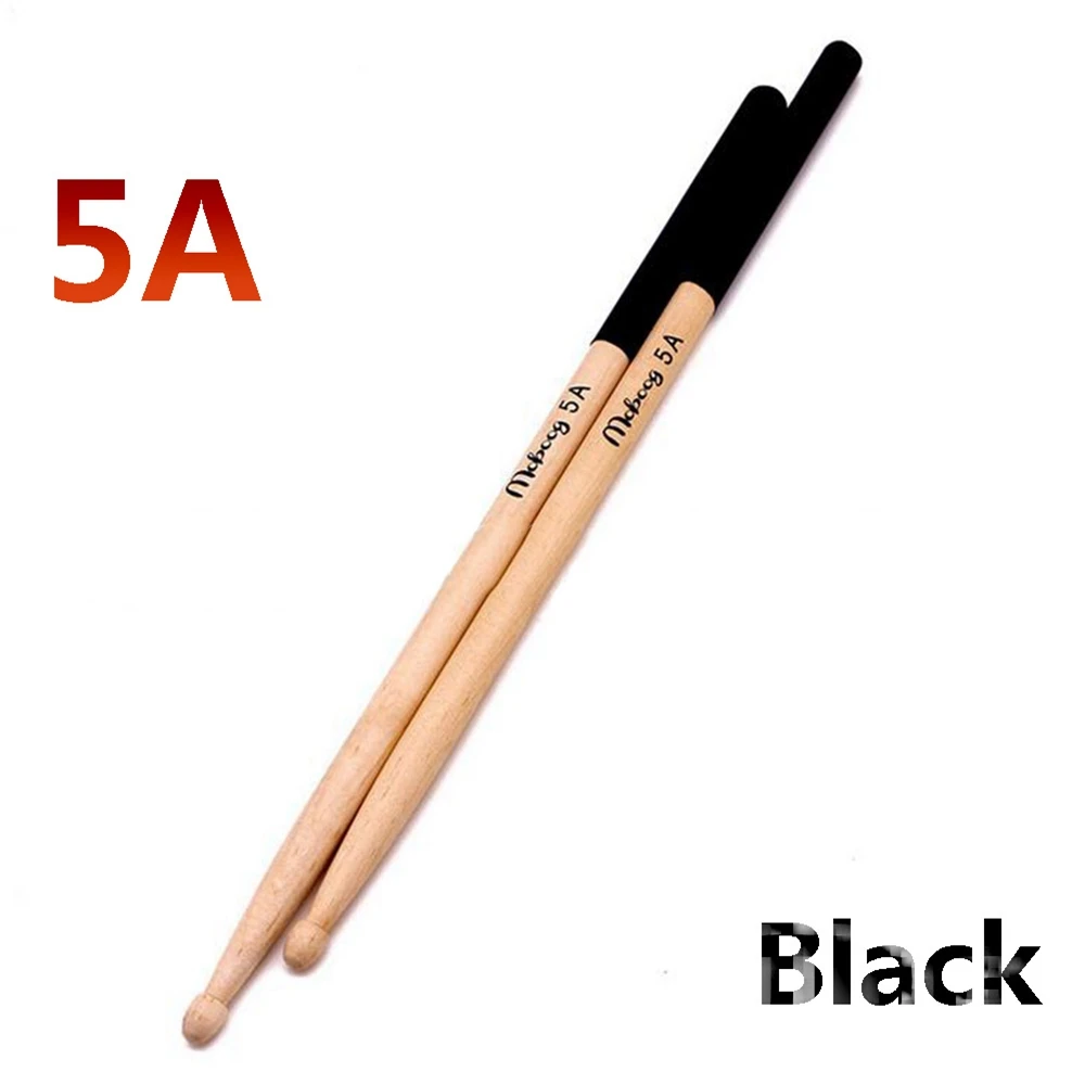 5А/7А противоскользящие кленовые барабанные палочки барабанная палка многоцветный 93 г - Цвет: 5A-Black
