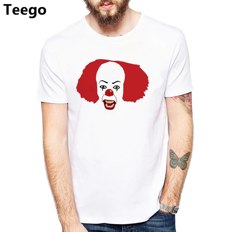 2018 это фильм футболка Стивен Кинг печати Джокер Забавные футболки pennywise