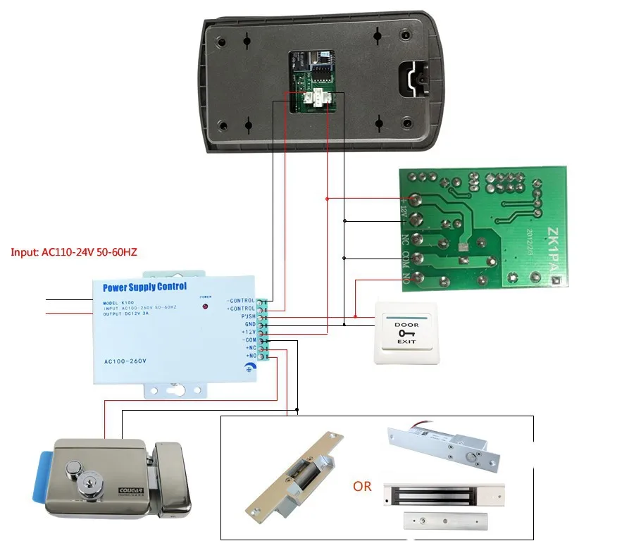 Новый 7 "цветной Экран Видео-Телефон Двери Домофон + Доступ RFID Камера + 250 мм Электрический Блокировка Удара БЕСПЛАТНАЯ ДОСТАВКА