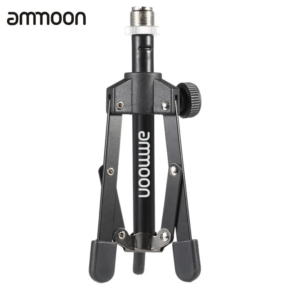 Ammoon MS 12 мини складной Регулируемый Настольный штатив подставка для микрофона с