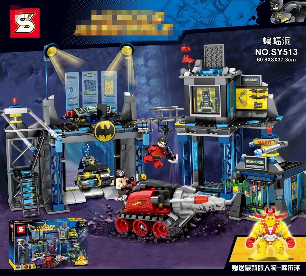 

Batman Set The Batcave Jokerland Batmobile Bane Bruce Wayne Robin Building Blocks Brick 6860 Compatible With Lego