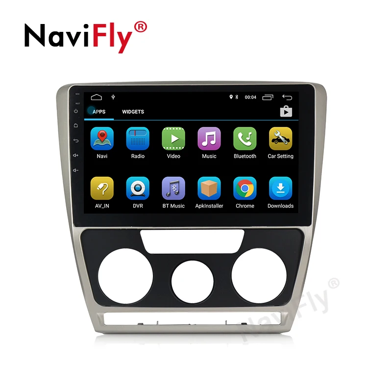 Cheap NaviFly Android8.1 Russian menu Car radio FM cassette for SKODA Octavia 2 2011-2013 A5 free shipping GPS BT 4g WIFI 2