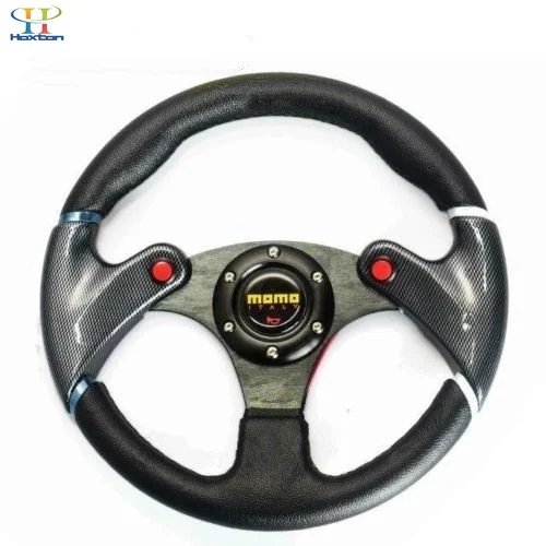 

Subaru Impreza WRX Black PVC 6-Hole Universal 32cm leather steering wheel