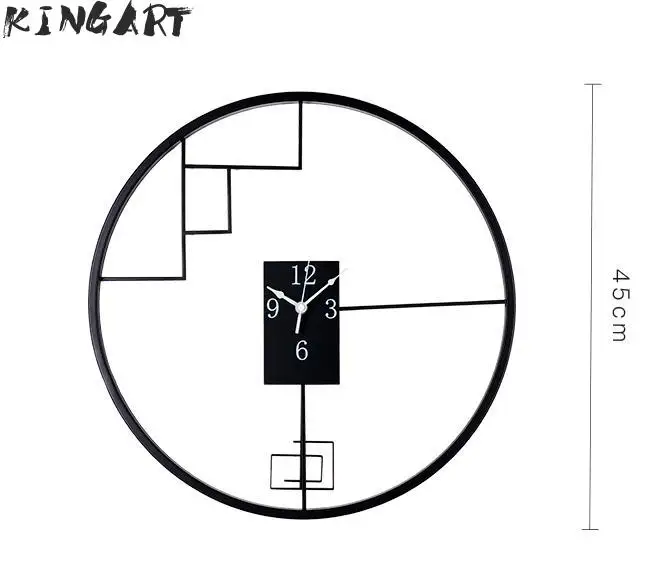 Металлические настенные часы для гостиной, круглые большие подвесные часы для спальни, декоративные настенные часы в китайском стиле, большие настенные часы для домашнего декора
